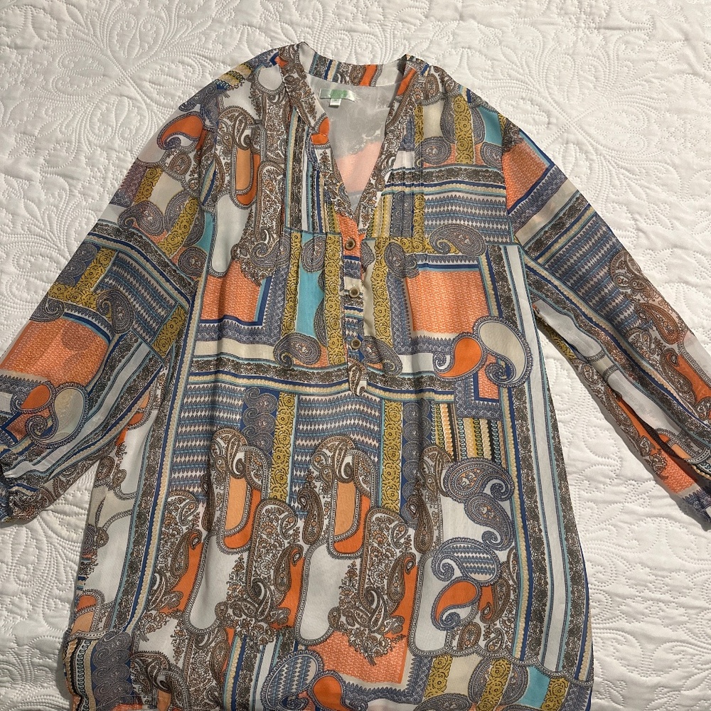 Jade multi color blouse